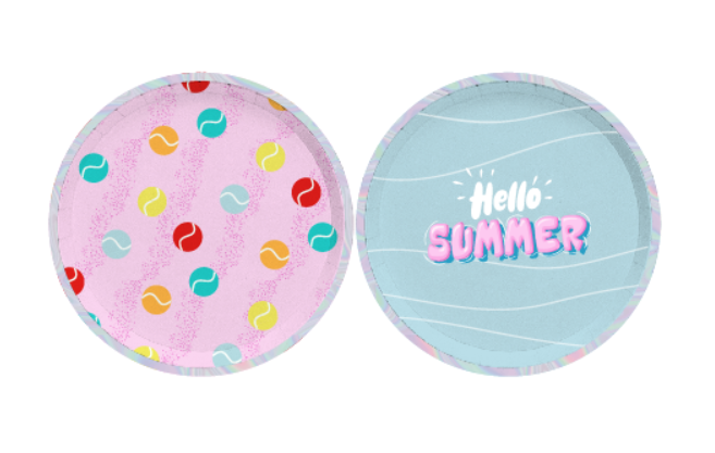 Summer Party Round Lace Paper Plate SP001